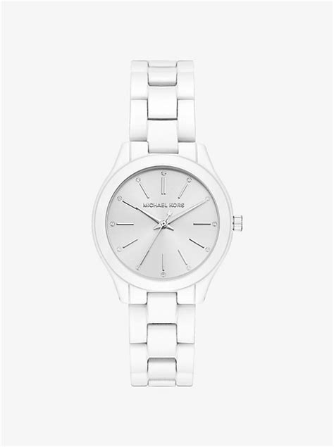 michael kors mk 3908|Mini Slim Runway White.